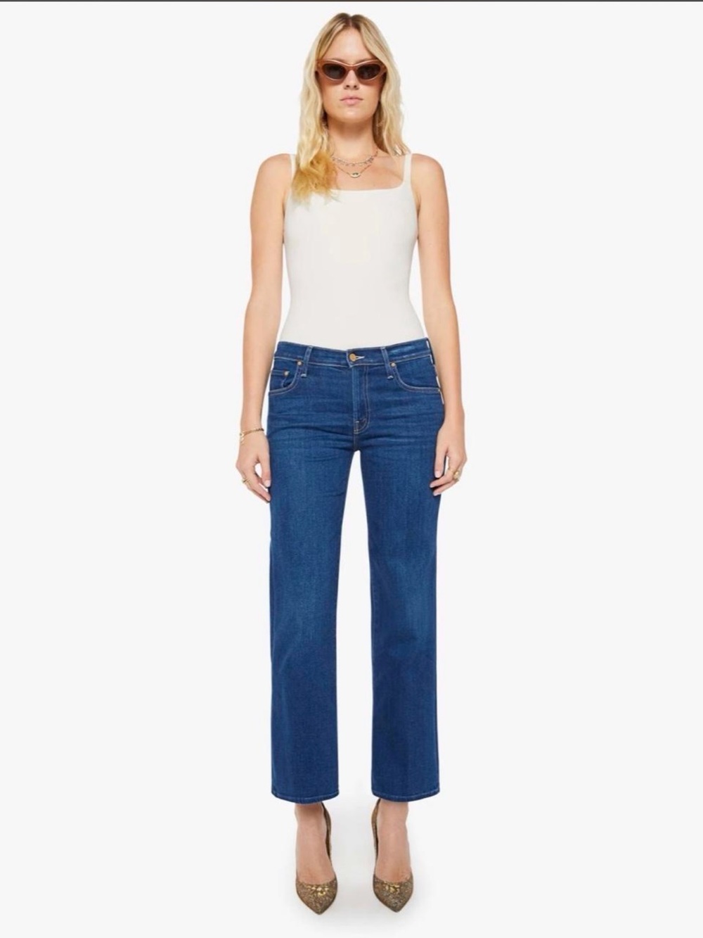 Mother Jeans The Rambler Zip Flood NWOT